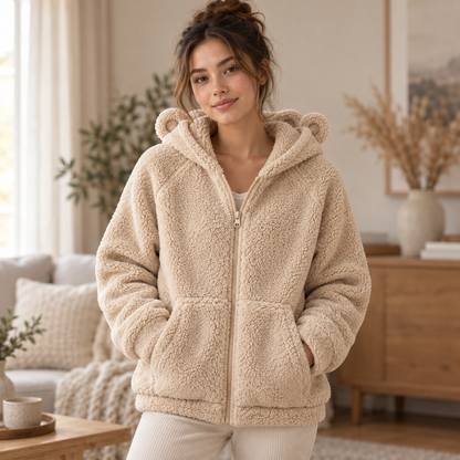 CHAQUETA TEDDY PELUCHE BISONTE