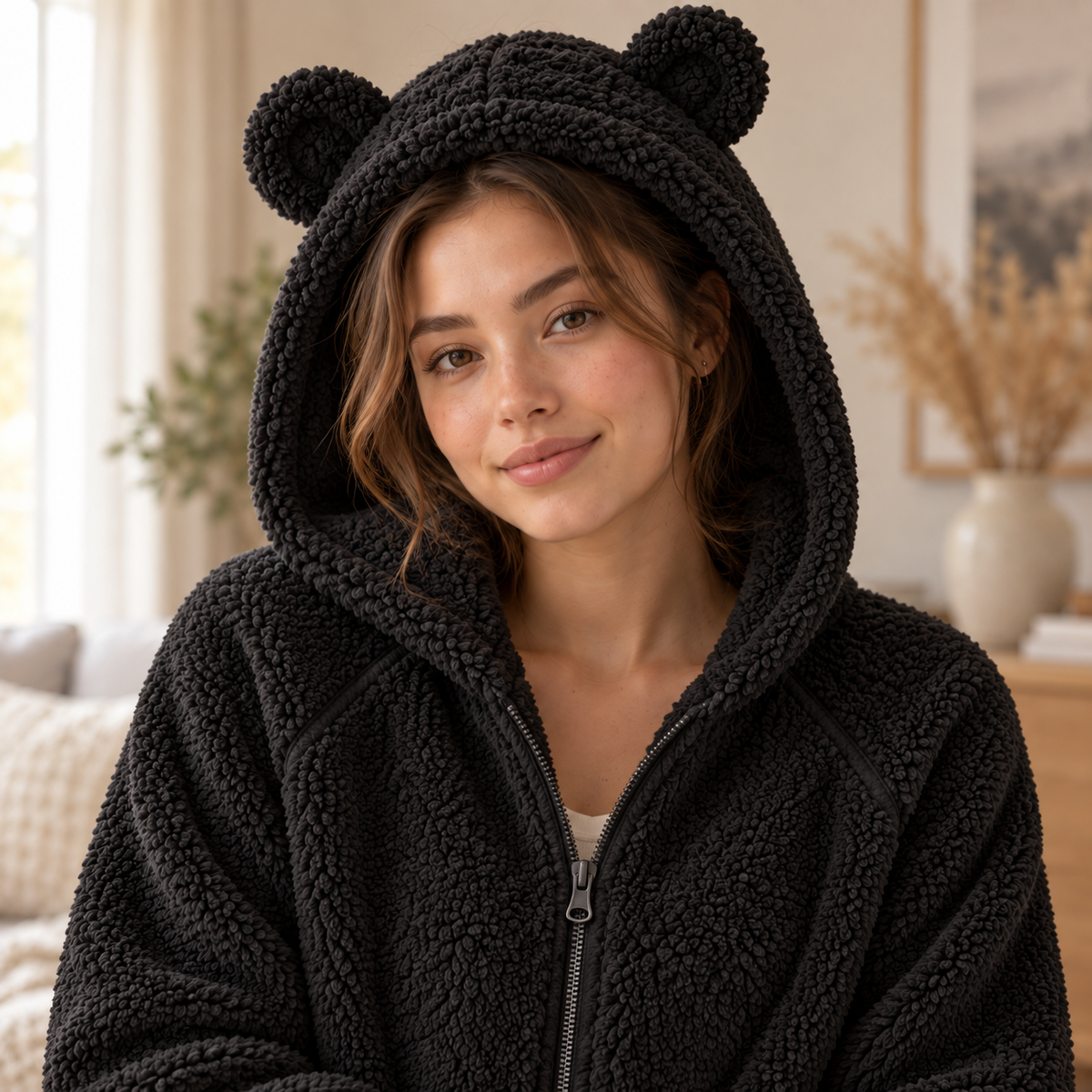CHAQUETA TEDDY PELUCHE BISONTE
