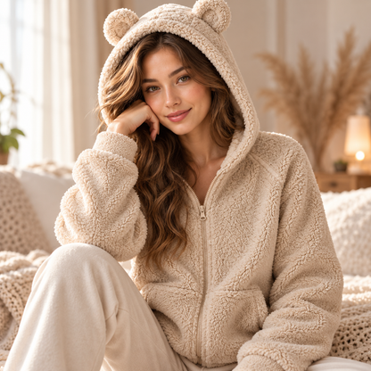 CHAQUETA TEDDY PELUCHE BISONTE