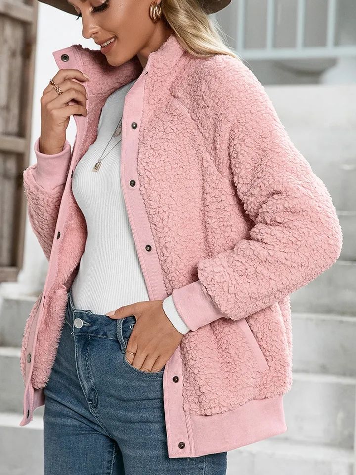 ABRIGO EN PELUCHE PARA MUJER