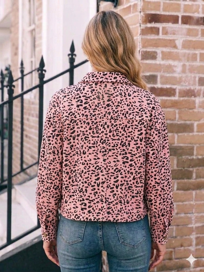 Chaqueta leopardo en Pana
