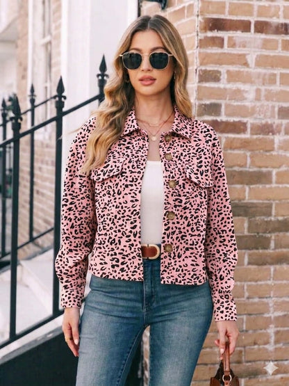 Chaqueta leopardo en Pana