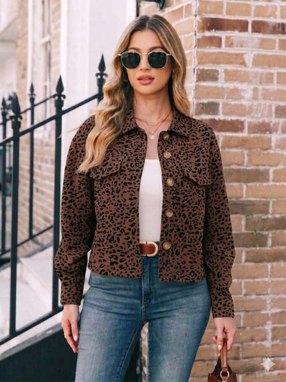 Chaqueta leopardo en Pana
